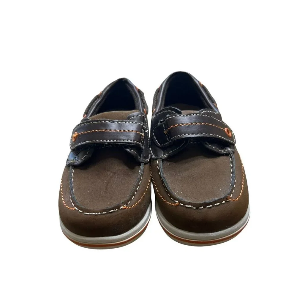 Smartfit Sz 5.5 Brown Velcro Loafers Shoes